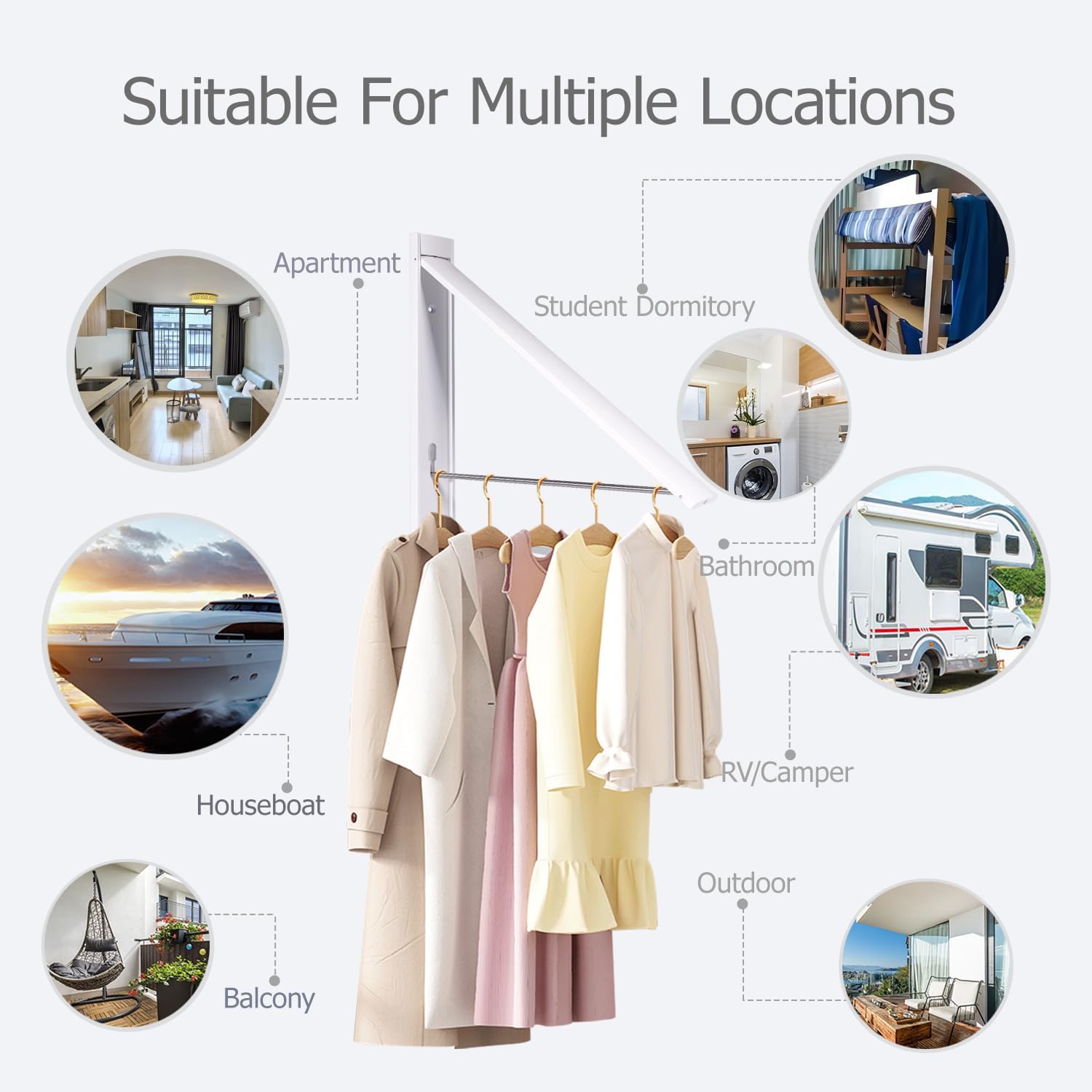 Clothes Drying Rack Folding Indoor,Laundry Room Organization,Wall Mounted Drying Racks for Laundry,Laundry Drying