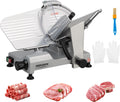 Commercial Meat Slicer,10inch 300W Electric Deli Slicer Machine with Upgraded Carbon Steel Blade, Frozen Food Slicer