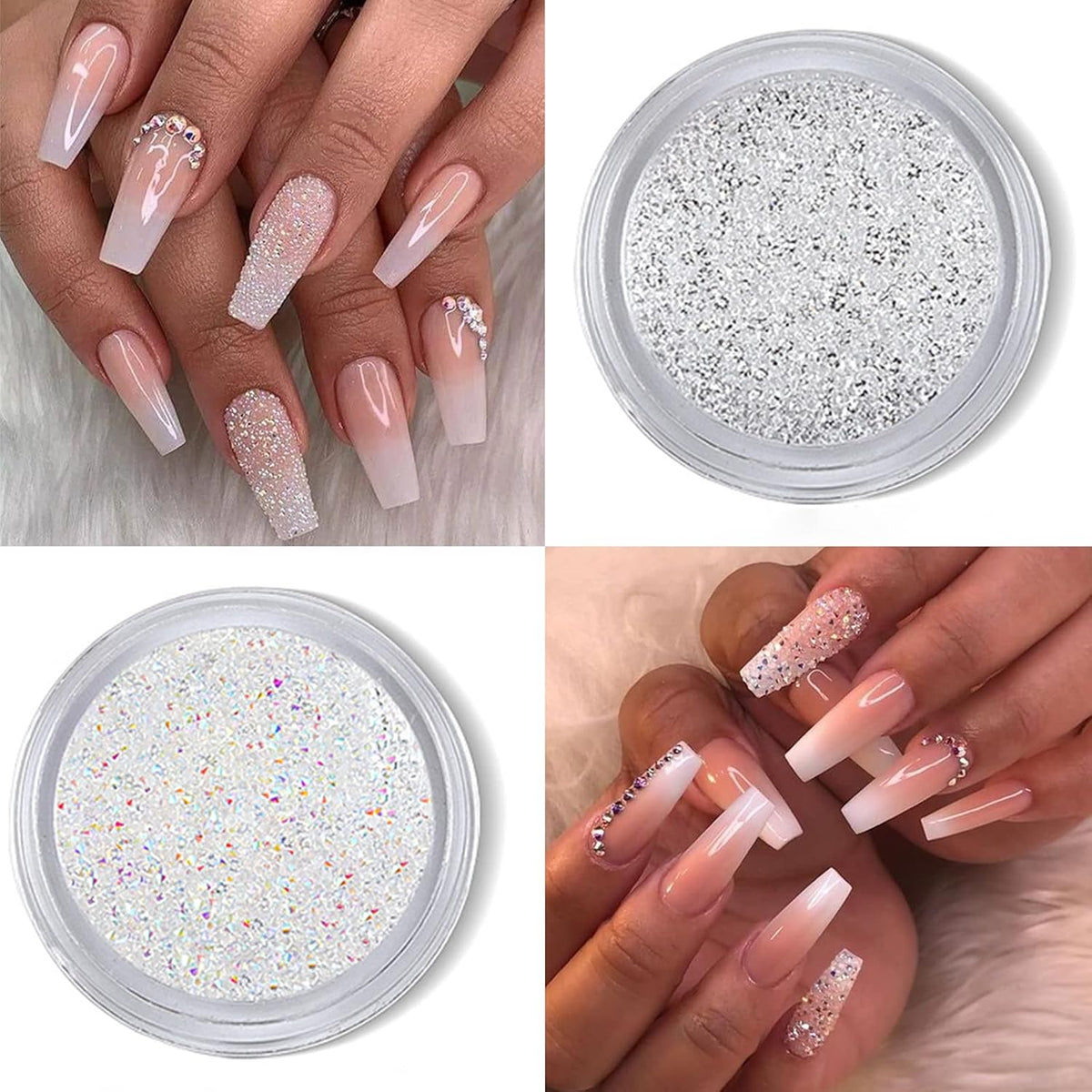 Flatback Nail Pearls Rhinestones for Nail Art DIY Nail Charms