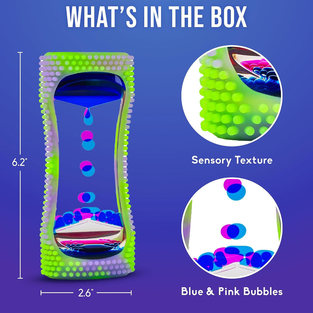 Liquid Motion Bubbler Glow-in-The-Dark Sensory Toy for Kids & Adults – Gentle Fidget Toy for Mindfulness –