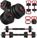 Adjustable Dumbbell, 20/30/45/70/90lbs Dumbbells Set, 4-in-1 Free Weights for Women/Men Workout Equipment Used as