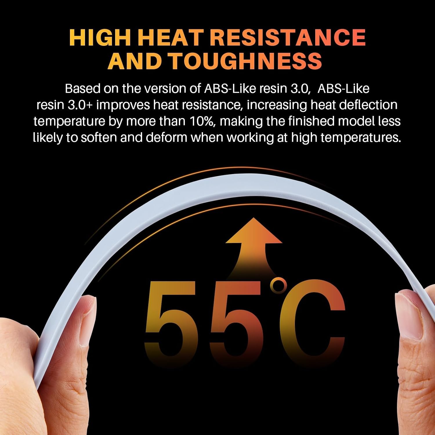 ELEGOO ABS-Like 3.0+ 3D Printer Resin Translucent 1000g | Upgraded 3D Printer Photopolymer Resin, Higher