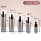 Black Small Spray Bottles, Portable Plastic Fine Mist Containers