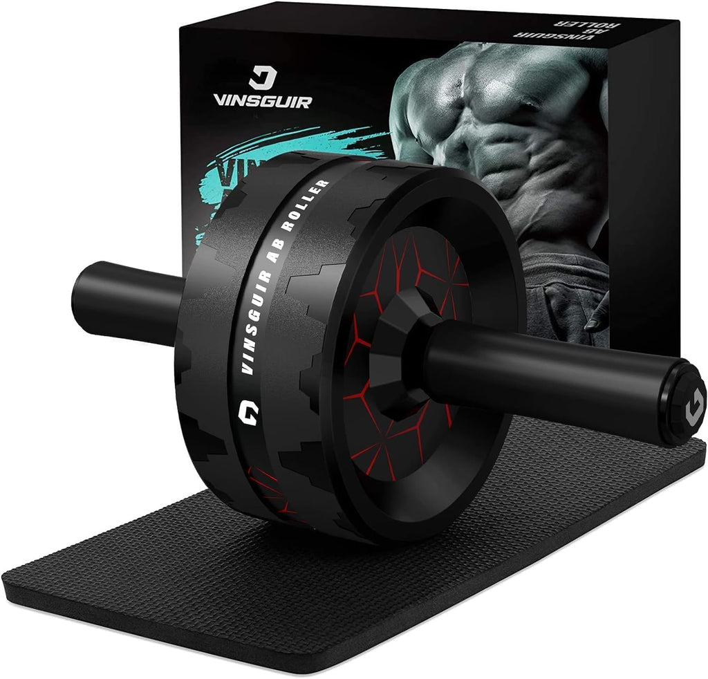 Ab Roller Wheel, Abs & Core Workout Equipment for Home Gym with Knee Pad Accessories, Abdominal Wheel for Full-body