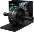 Ab Roller Wheel, Abs & Core Workout Equipment for Home Gym with Knee Pad Accessories, Abdominal Wheel for Full-body