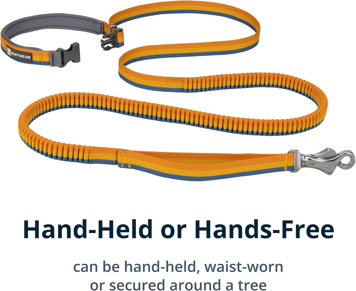 Roamer Bungee Dog Leash, Yellow Snow, 7.3'-11'