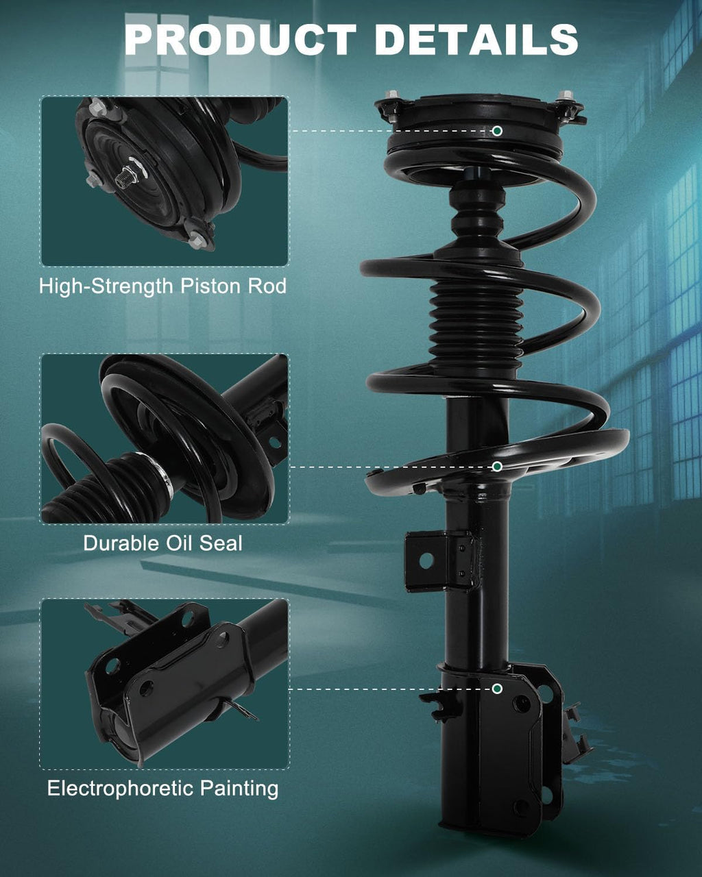 AUTOMUTO Front Pair struts and Shock Absorber for Nissan Altima 2013-2017