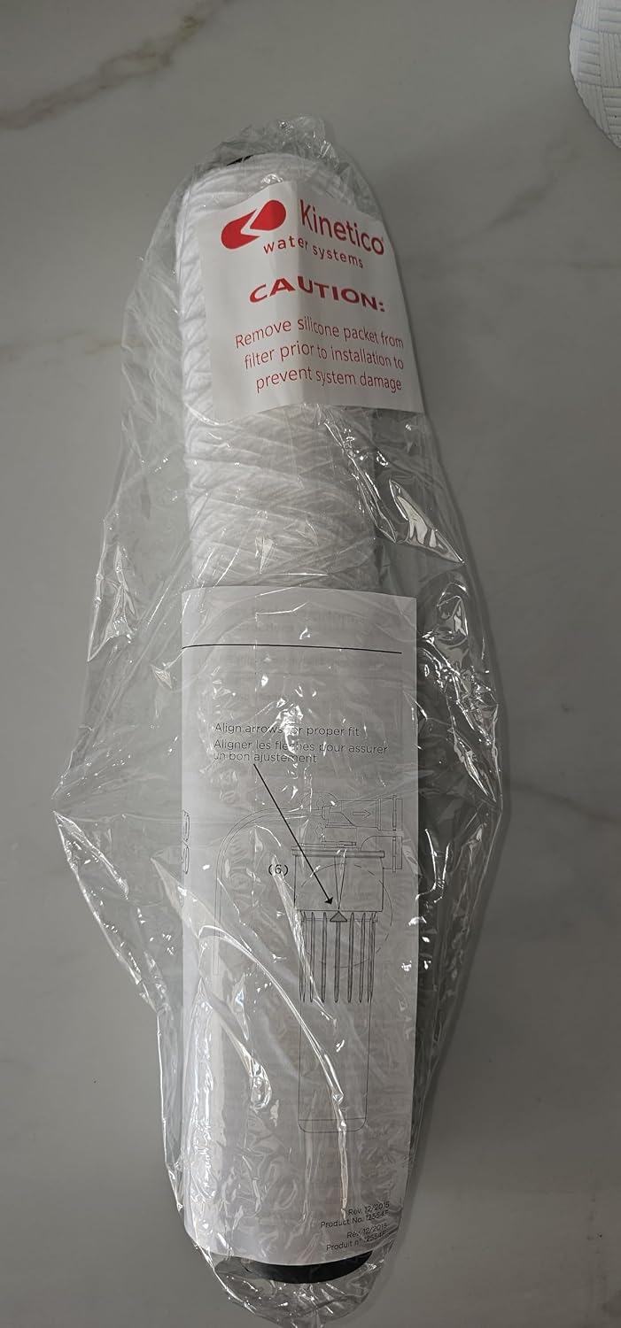 20 micron 16 inch pre filter string for Kinetico water softener, CART-MACH (part number 12566A)