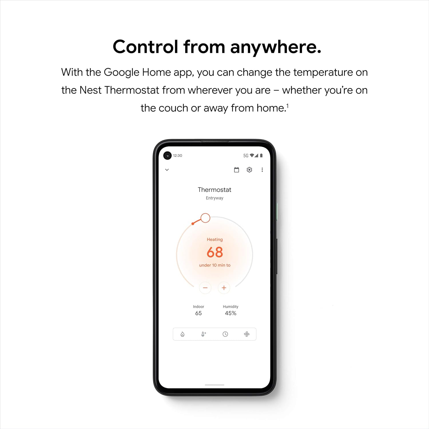 Nest Thermostat - Smart Thermostat for Home - Programmable Wifi Thermostat - Sand