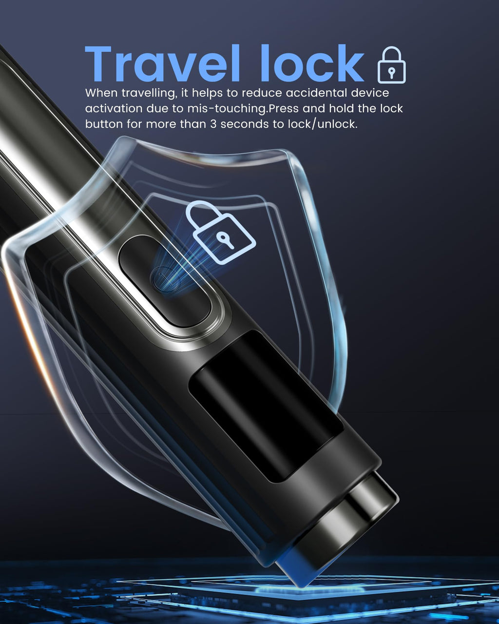 Back Shaver for Men, Electric Long Handle Body Trimmer