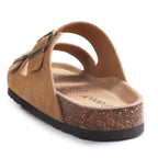 Unisex Comfortable Cork Footbed Slide Sandals with Arch Support