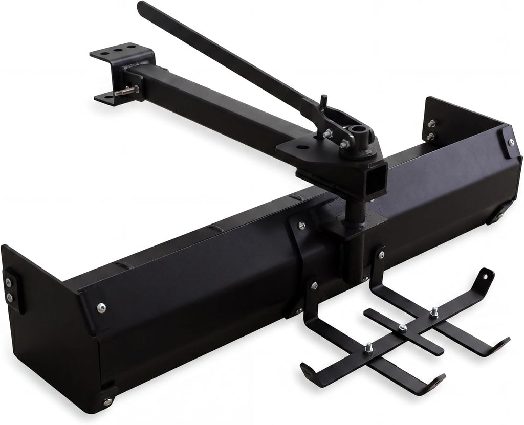 42 Inch Tow Behind Box Scraper, Lawn Tractor Attachments, Versatile Box Blade Attachment, with Tractor Box Blade