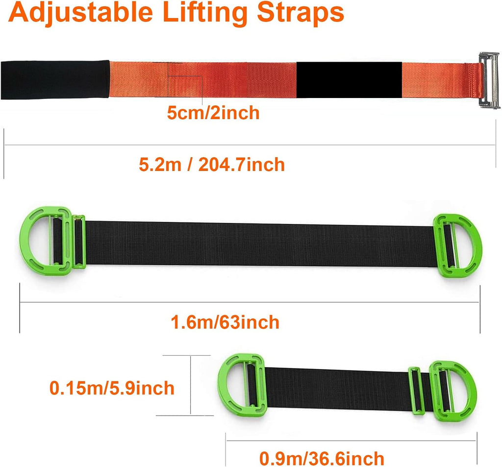 Furniture Shoulder Straps,One-Person Shoulder Lifting and Moving Strap with Adjustable Handle Straps for Harness