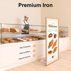 White Square Wedding Backdrop Stand,Metal Arch Backdrop Stand w/Foldable Base,Adjustable Height(1-2m) Rectangle Metal