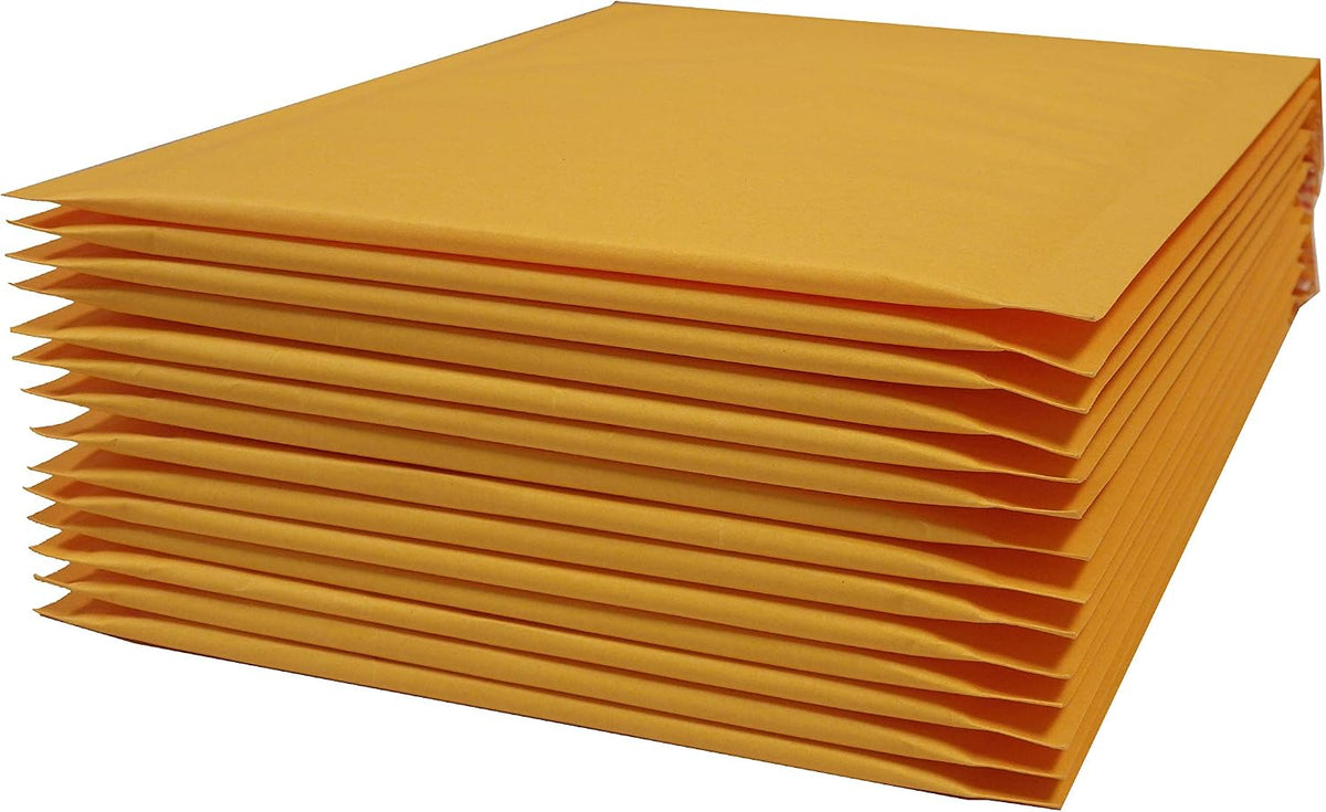 Kraft Bubble Mailers 4x8 500 Pack Usable Space 4x7