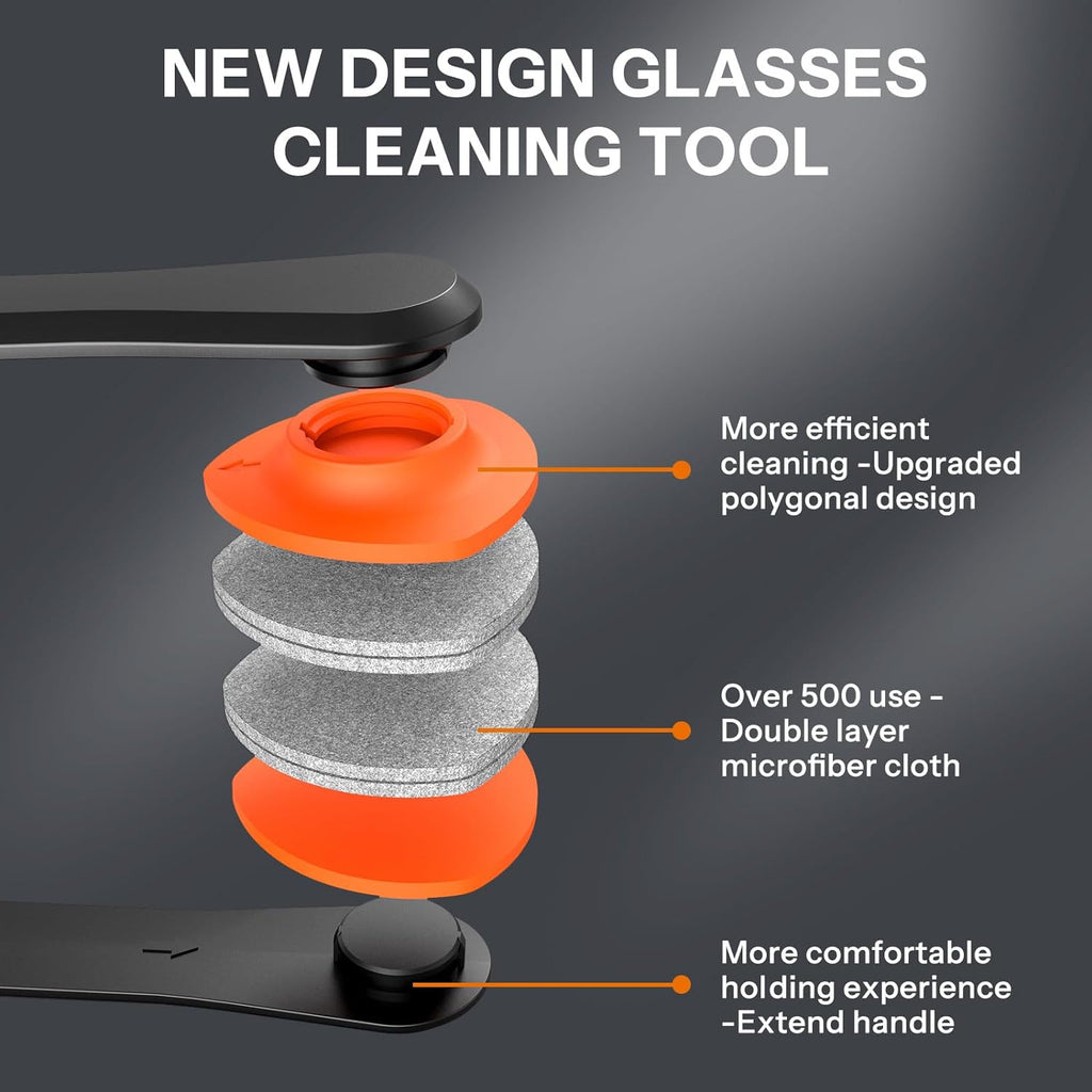 Glasses Cleaner,8 in 1 Glasses Cleaning Kit with 24H Anti Fog Eyeglass Cleaner Spray| Portable Glasses Cleaner