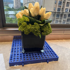 Plastic Pallets, Plastic Pallets for Basement Storage, Nestable Lightweight Waterproof for Basement Garage