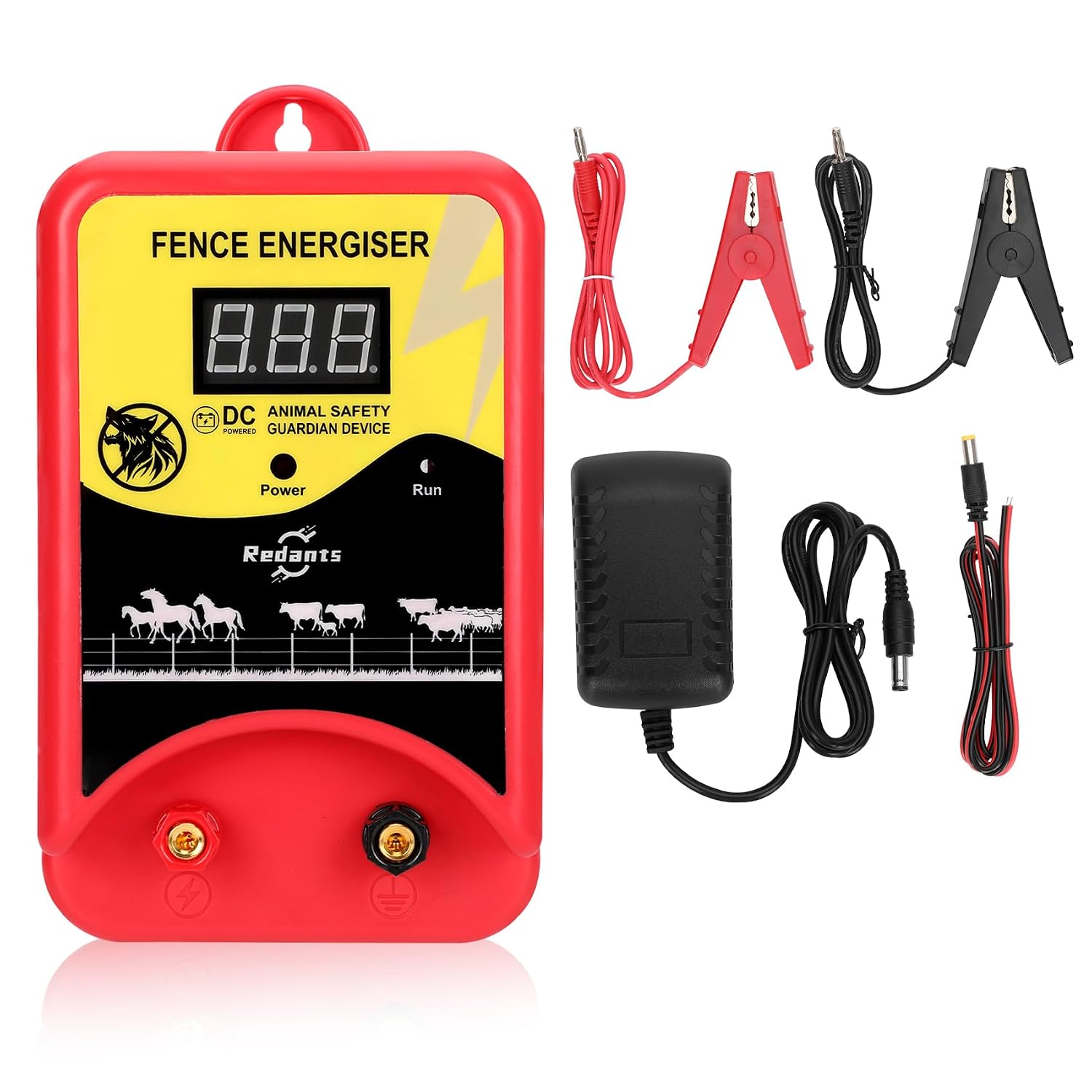 Electric Fence Charger for Livestock, Electric Fence Charger, Fence Energizer 12KV Effectively Repel Predators, Fence