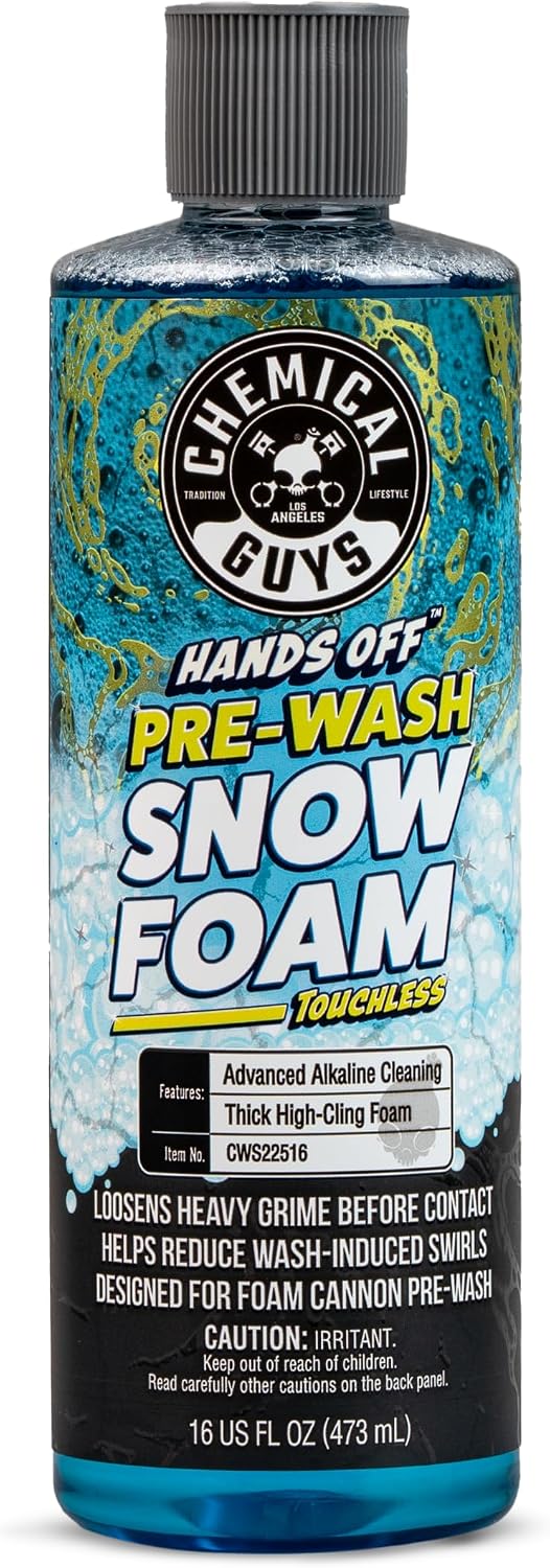 Snow Foam Pre Wash Car Wash Soap for Foam Cannons, 16 oz | High-suds snow foam pre-soak for foam cannons and foam