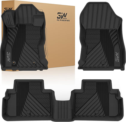 Floor Mats for Subaru Forester 2019-2023 2024, Custom Fit TPE All Weather Floor Liners, 1st & 2nd Row Full Set Car