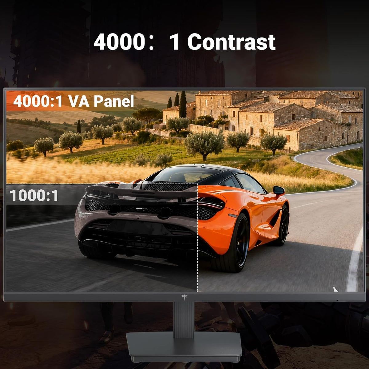 24 Inch FHD 1080P 100Hz Computer Monitor, VA FreeSync PC Gaming Monitor | HDMI VGA Ports, HDR, 4000：1 Contrast