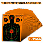12x18 Inch Silhouette Splatter Targets, Bright Multiple Colors Effect
