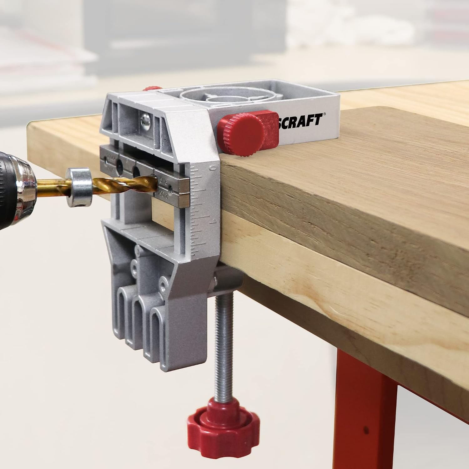 1334 Joint Master – Self-Clamping Aluminum Doweling Jig. Creates Edge, Corner, and Surface Joints. Includes Centering