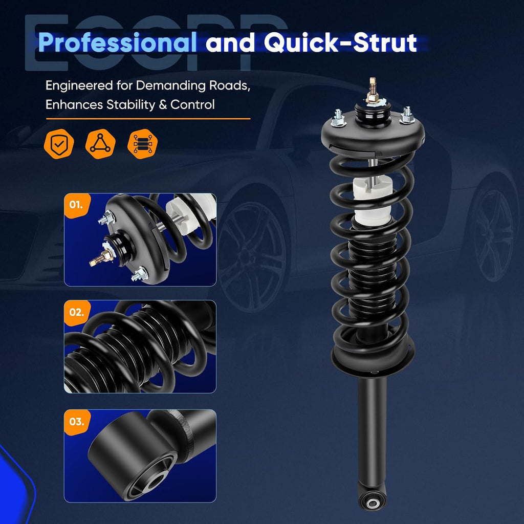 ECCPP Complete Struts Spring for 2003-2007 for Honda for Accord