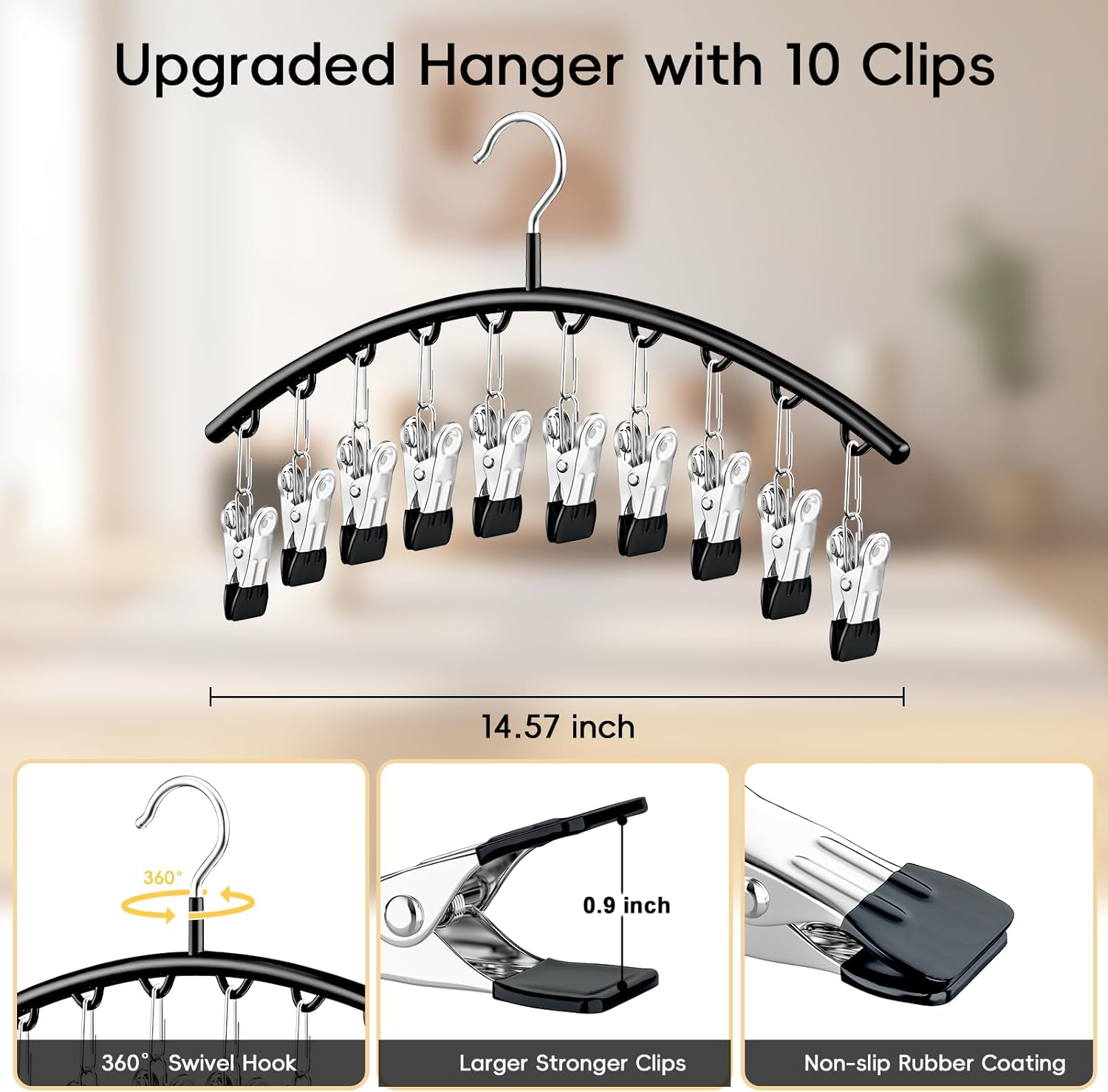 4 Pack Space Saving Hangers，2Pack Tank Top Hanger and 2Pack Leggings Organizers for Closet Pants Hangers with 20