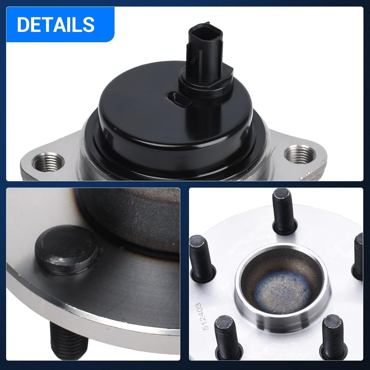 Autoround 512403 Rear Wheel Hub Assembly Fit for Toyota Corolla 2009-2019