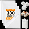 330 Sheets White Tissue Paper, 14 X 10 inches Tissue Paper Bulk