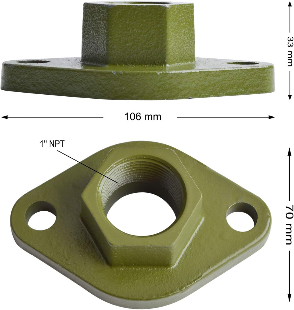 HYDRO MASTER Universal Cast Iron Flange for Circulator Pump(pair) (1" NPT)
