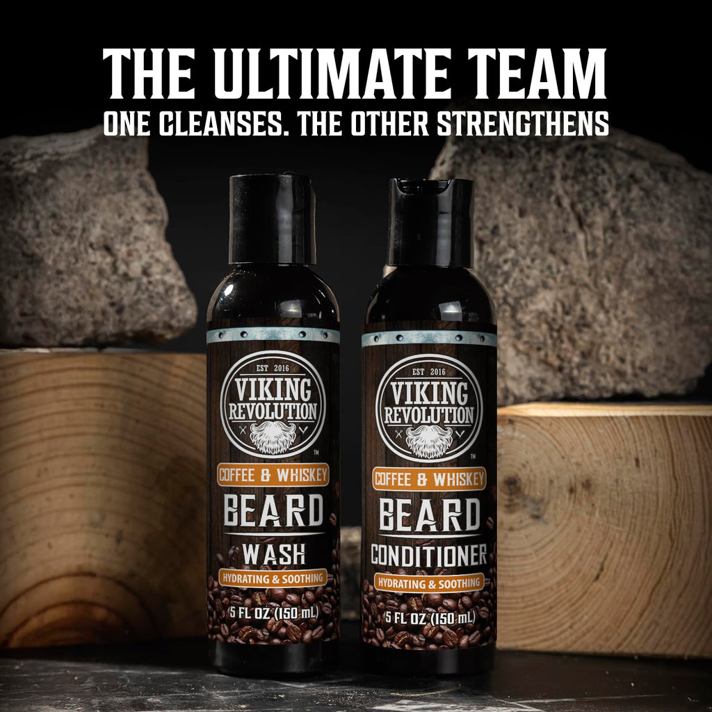 Ultimate Conditioner for Men's Beard Grooming - Softens, Smoothes and Soothes - Contains Beard Wash and Conditioner