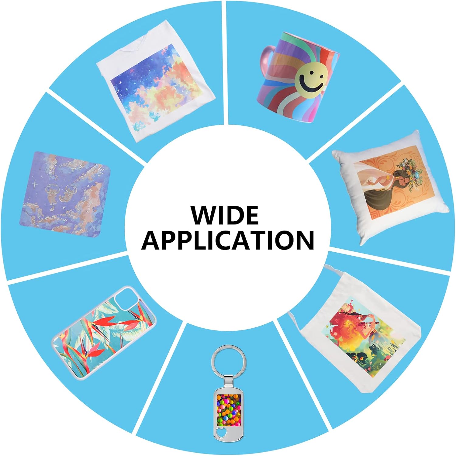 Sublimation Paper for T-Shirts & Mug,150 Sheets 105g 8.5x11 Inch A4 | Smooth Jam-Free & Instant Dry:High Transfer