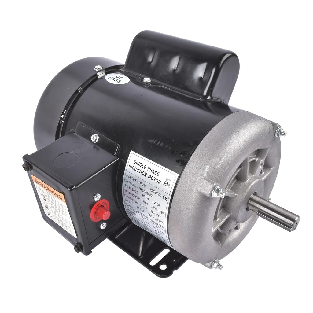 F103 Farm Duty High Torque Motor 3/4 HP 1800 RPM 115/208-230V
