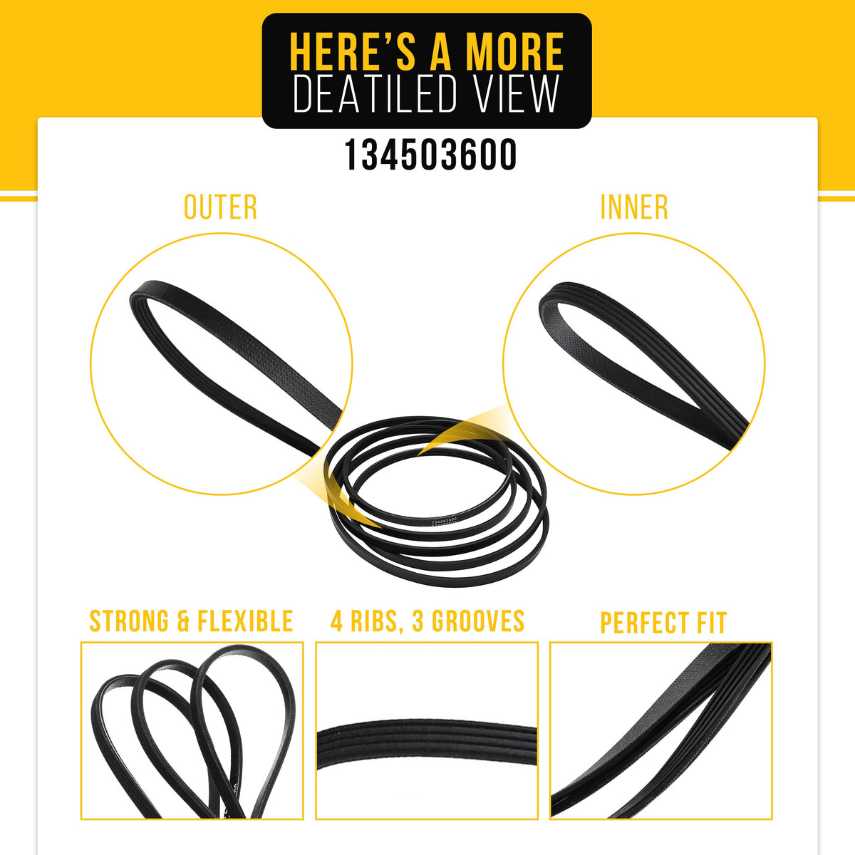 Dryer Belt for Kenmore 417.94802301