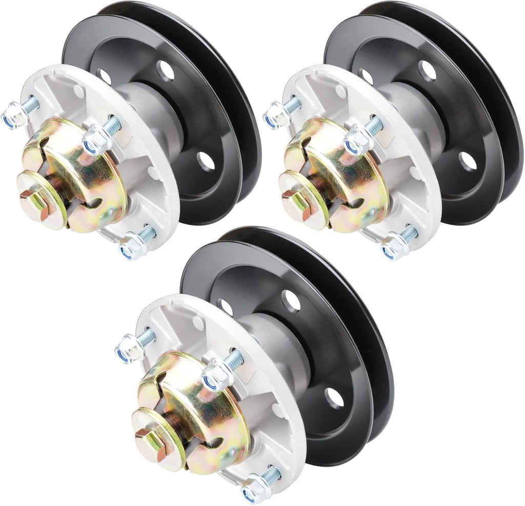 AM121342 AM121229 Deck Spindle Assembly Fit for John Deere 54 48 44 Inch 345 335 325 GT235 LX188 Mower Spindle JD LX178 LX240 GT275 GT245 GT325 Tractor Parts (3 Pack)