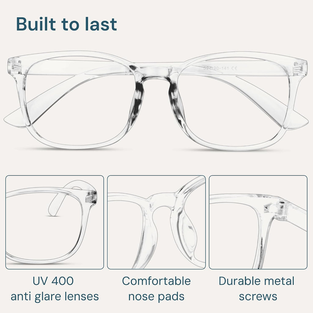 Blue Light Blocking Glasses - 2 Pack | Anti UV Ray