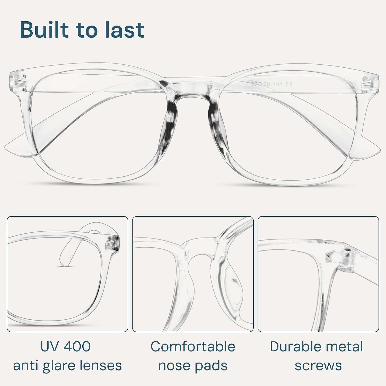 Blue Light Blocking Glasses - 2 Pack | Anti UV Ray