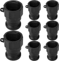 Klyyo 8 Pcs Poly Camlock Fittings 1" Male x Female NPT Type A