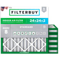 24x24x2 Air Filter MERV 8 Dust & Allergy Defense (6-Pack)