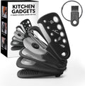 Kitchen Gadgets Set 6 Pieces, Space Saving Cooking Tools Kitchen Accessories-Garlic Grinder, Cheese Grater, Vegetable