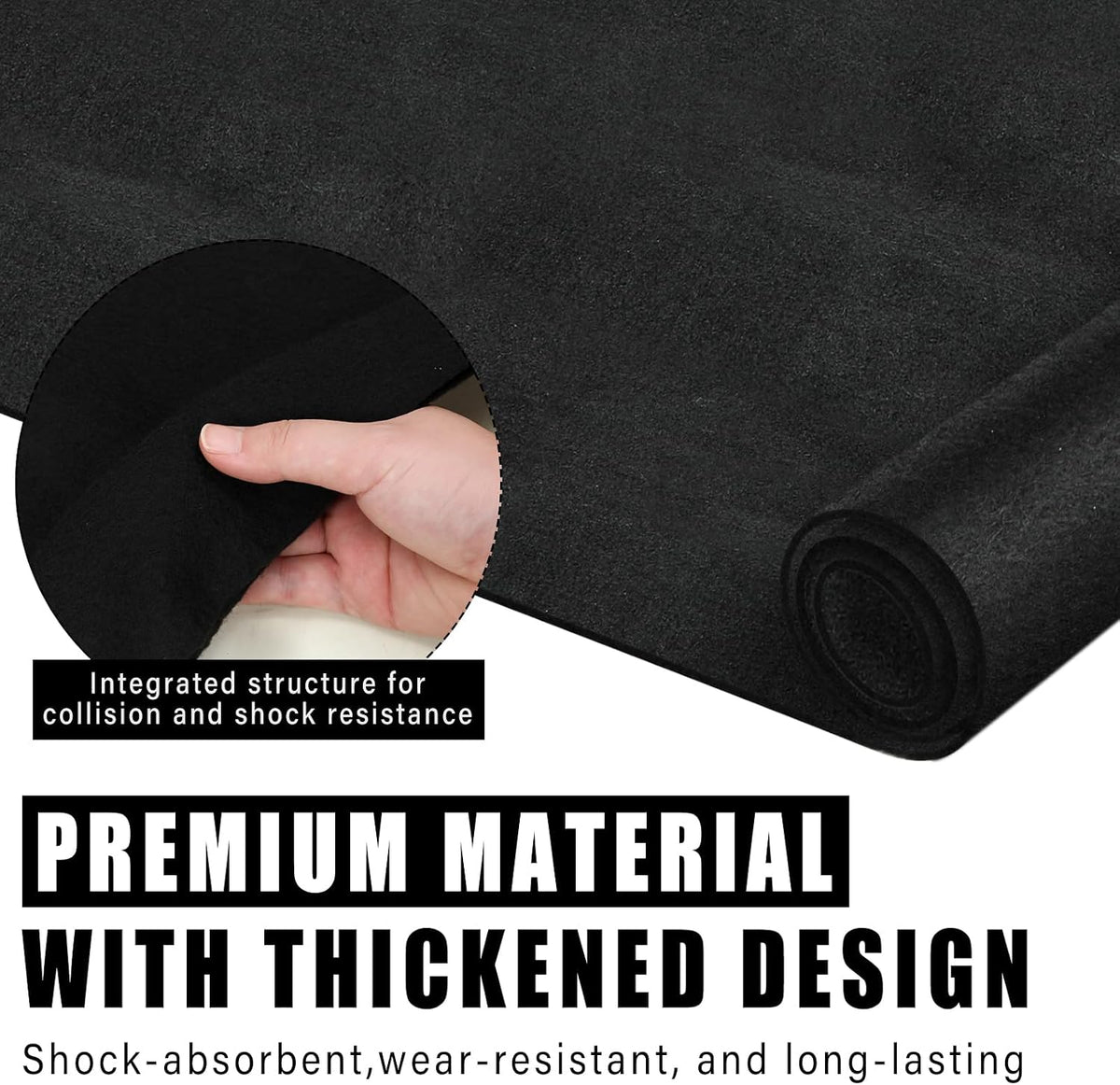 2 Pcs 80" X 144" Extra Large Moving Blankets Heavy Duty, Black