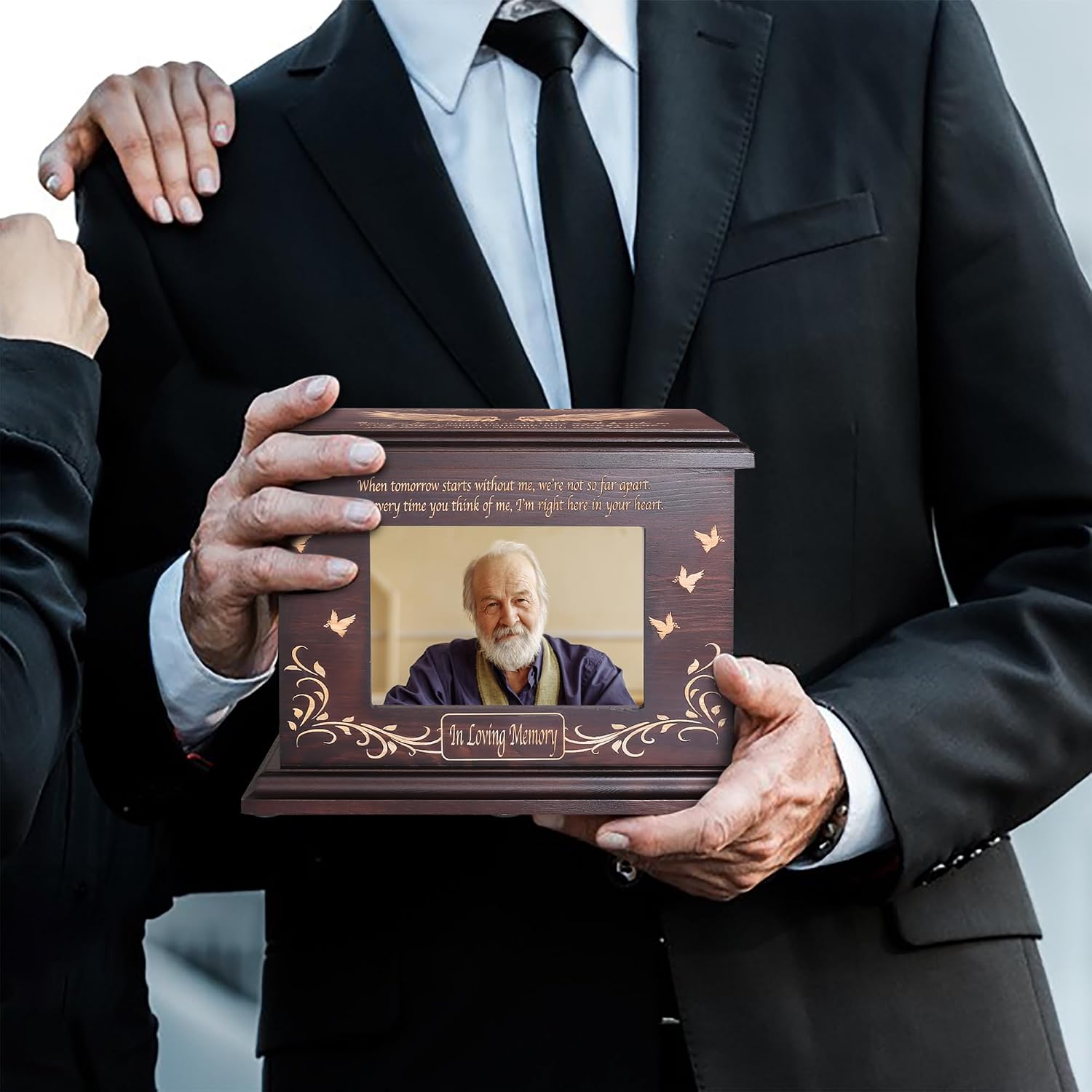 Cremation Urns for Human Ashes Male Female with Photo Frame