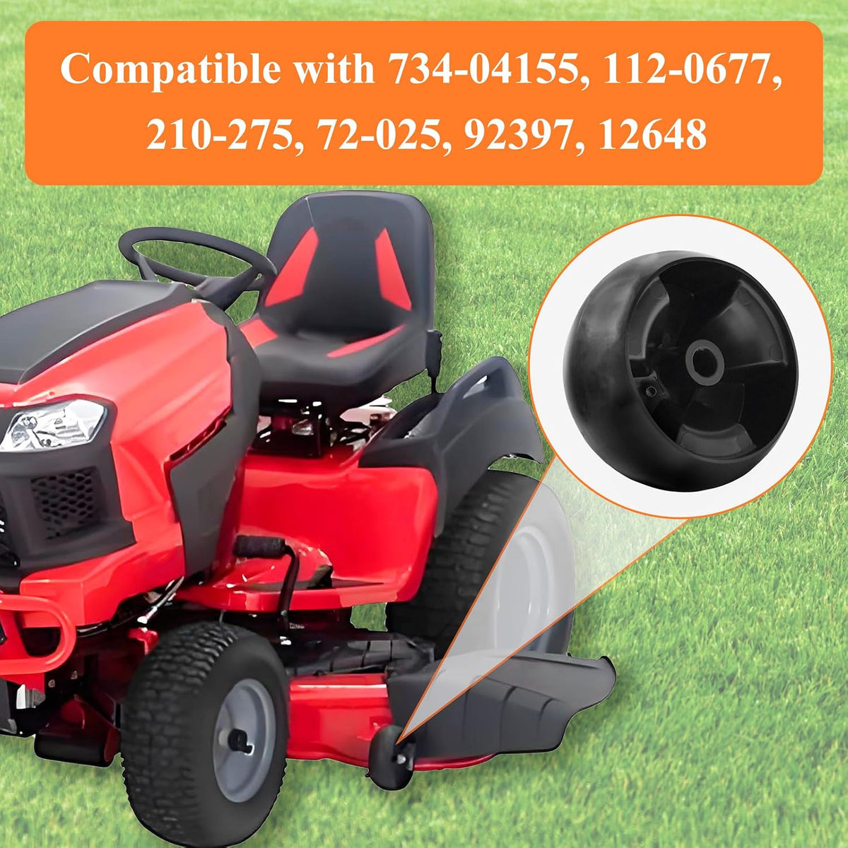 734-04155 Deck Wheels Replacement Fit for Cub Cadet MTD Mower