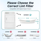 503980W Dryer Lint Filter Replacement Compatible with Speed Queen