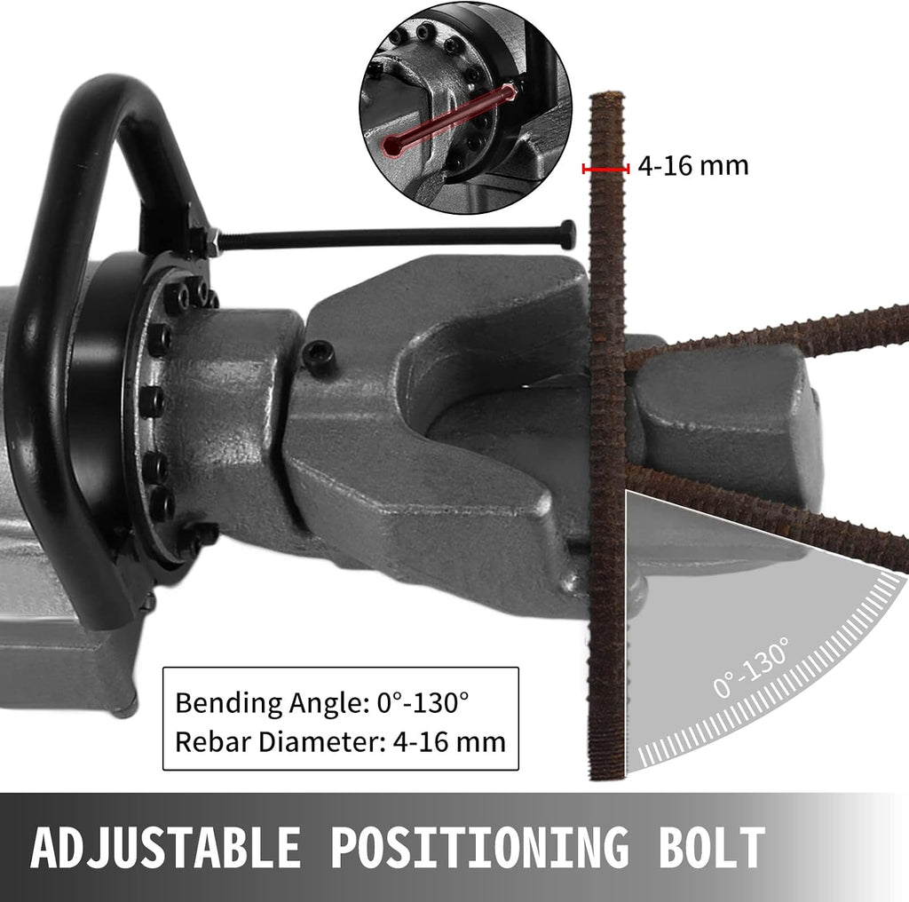 Electric Hydraulic Rebar Bender,900W Portable Electric Rebar Bender,Bending up to 5/8 Inch #5 4-16mm Rebar Bending