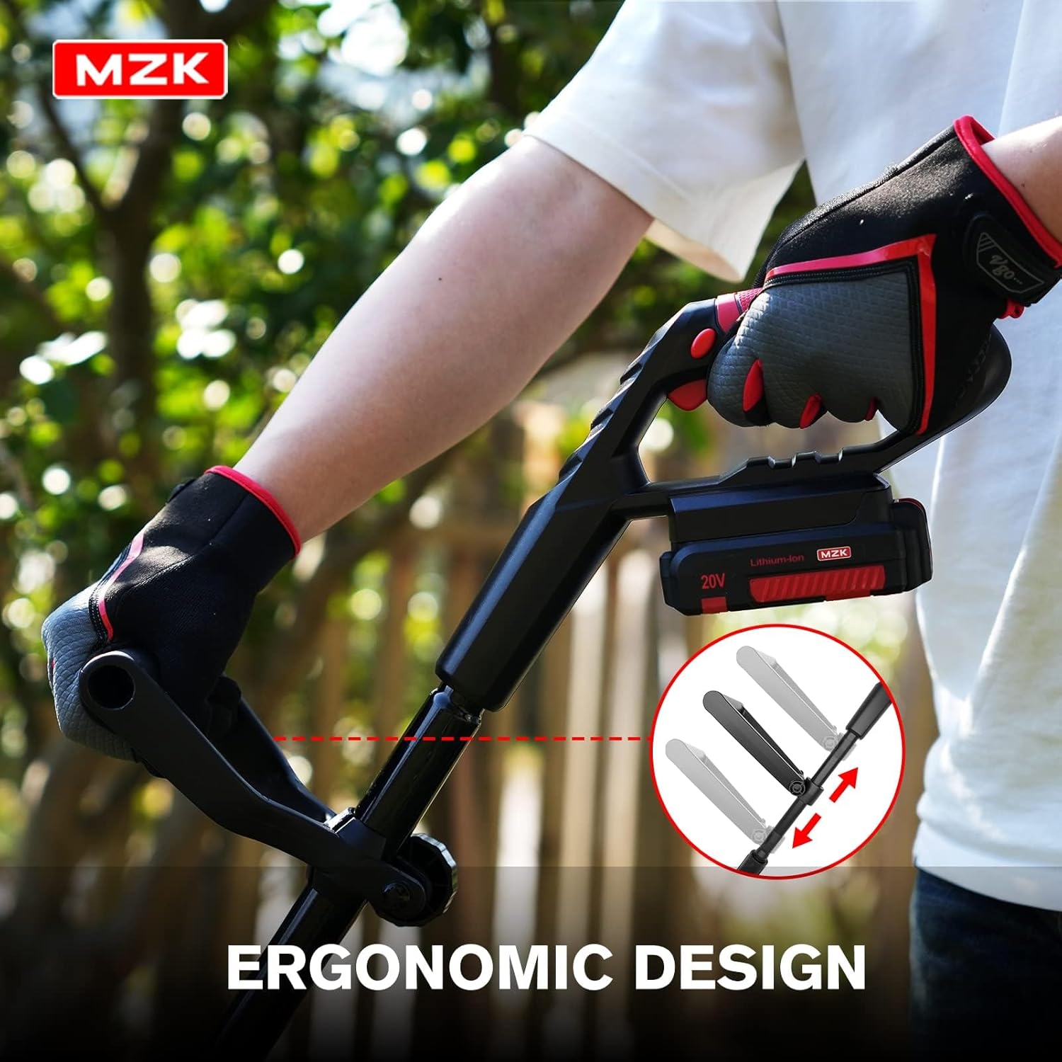 20V Cordless Tiller Cultivator, 8-Inch Steel Tines,360 RPM | Battery-powered mini garden cultivator for soil