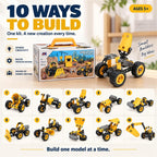 10-in-1 Motorized STEM Building Toys for Kids Ages 5+