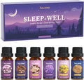 Sleep Essential Oils Set, Pure and Natural Essential Oils, Fragrance Oil Scented Oils for Oil Diffusers 6 x 10 ML